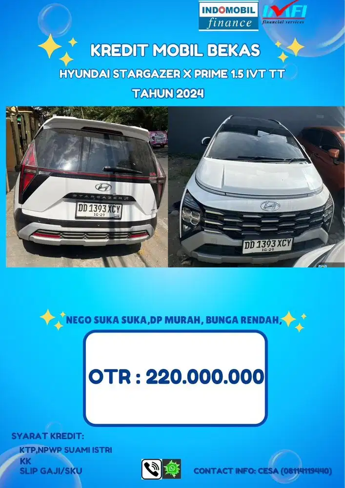 HYUNDAI - STARGAZER X PRIME 1.5 IVT TWO TONE