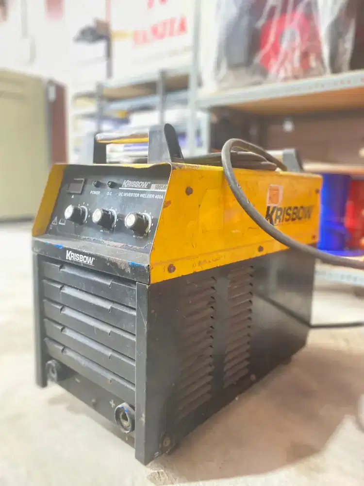 Mesin las bekas MMA 400A krisbow bekas SMAW STIK Listrik Inverter