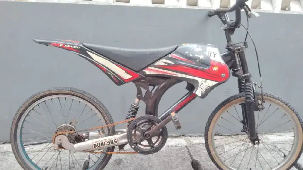 Sepeda Anak Trail Mobby Wimcycle Single Speed Motobike Motocross