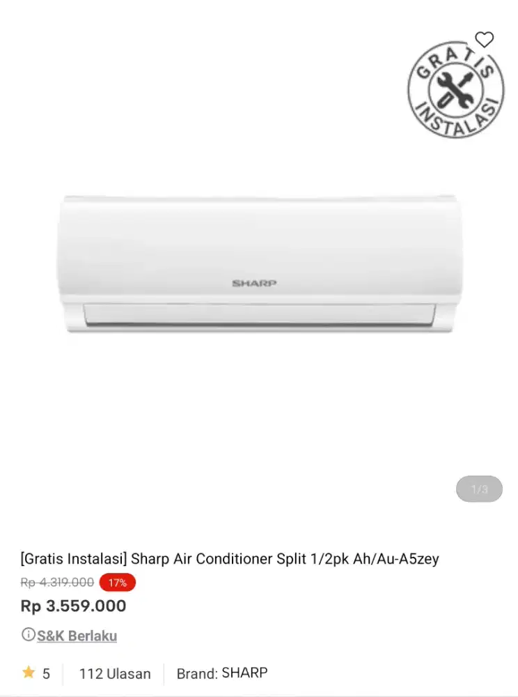 ac promo murah bisa cicilan syarat ktp tanpa dp free kirim