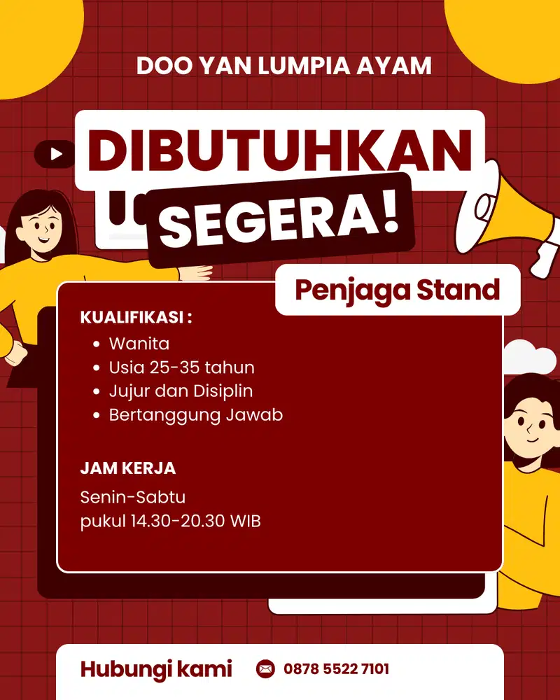 LOWONGAN JAGA STAND LUMPIA