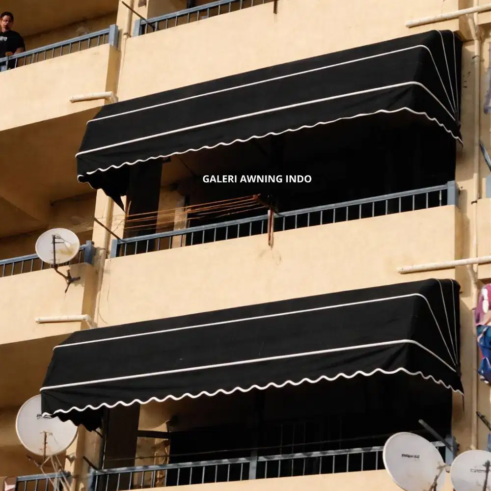 kanopi kain awning warna hitam gratis survei se jabodetabek