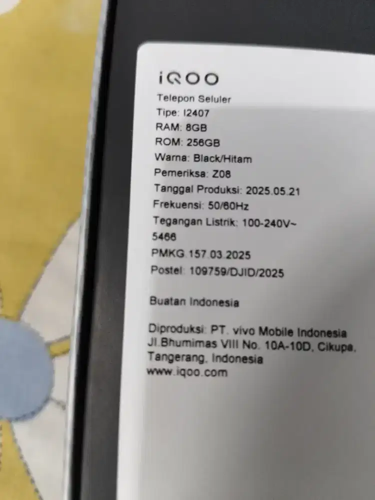 IQOO Z10 5G 256 FULLSET