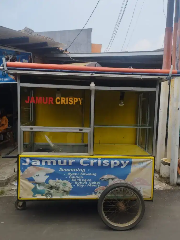 Gerobak bekas jualan