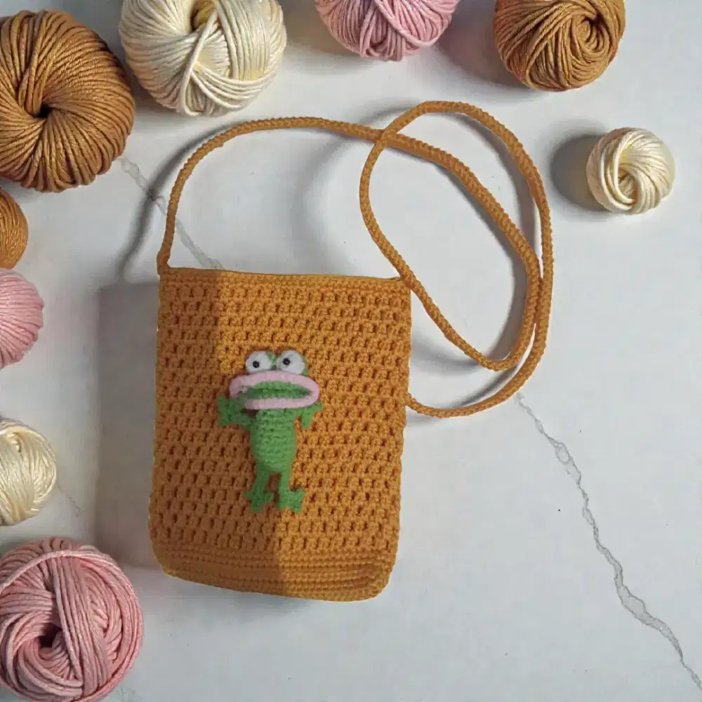 Tas hp rajut slempang