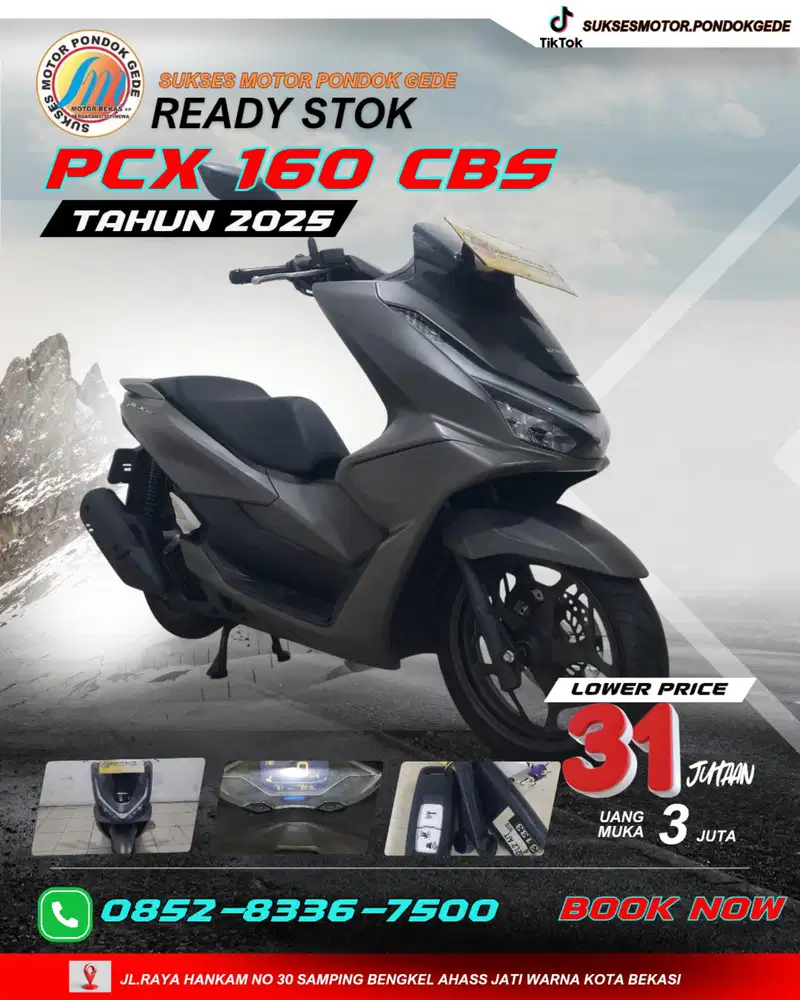 PCX 160 CBS TAHIN 2025 MOTOR SECOND BERGARANSI