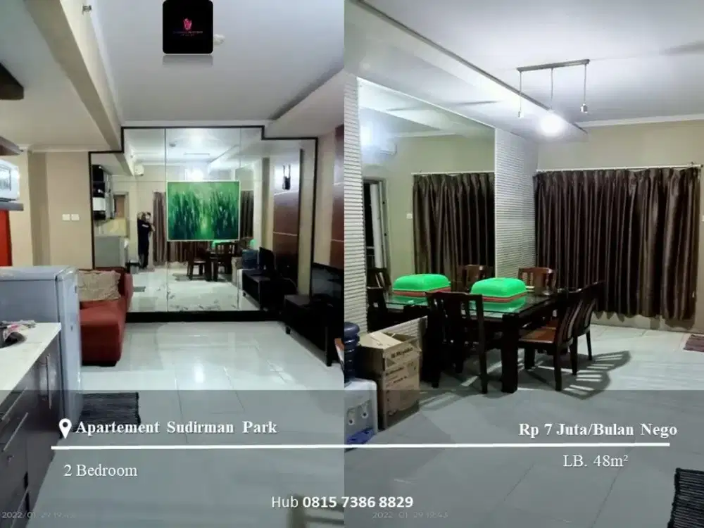 Disewakan Apartement Sudirman Park Mid Floor 2BR Furnished