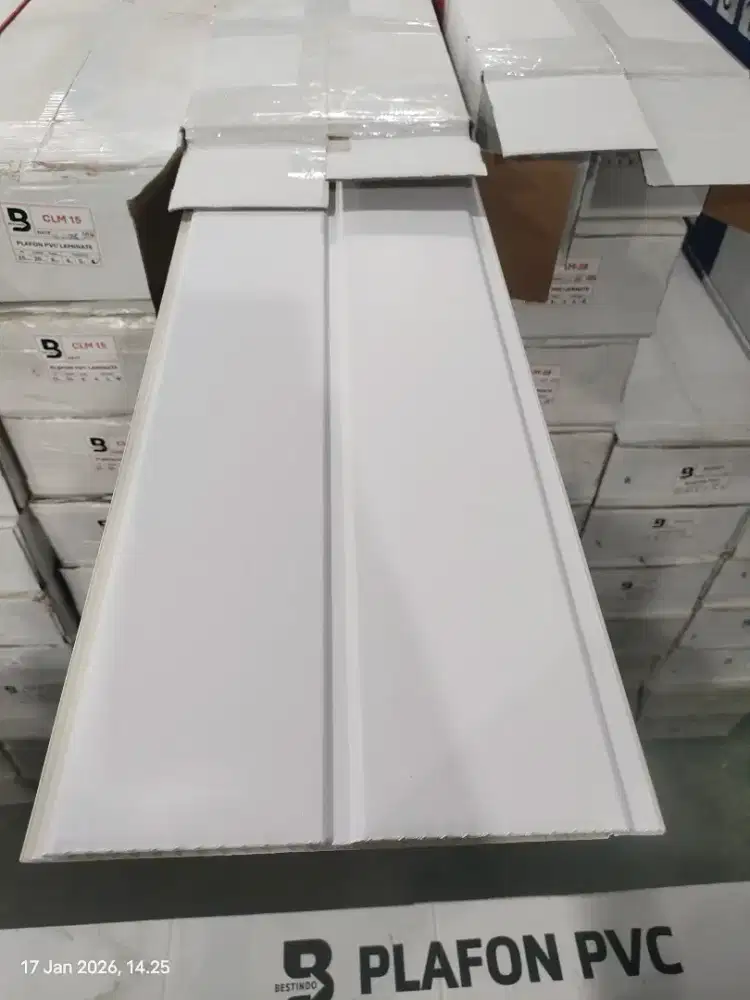 Plafon pvc laminet dop putih kode CLM 15 magelang