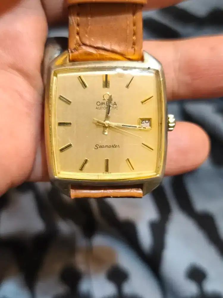 Vintage Omega Seamaster automatic micron gold plated original