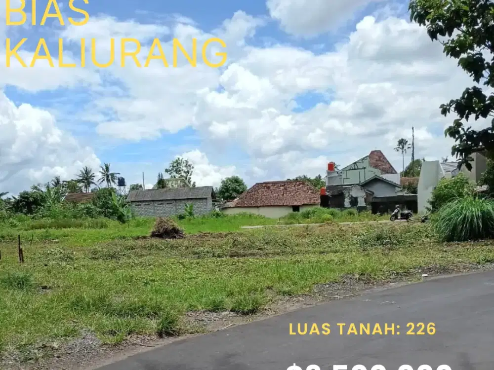 Tanah Jogja 2 Menit SD Bias Kaliurang SHM Pekarangan