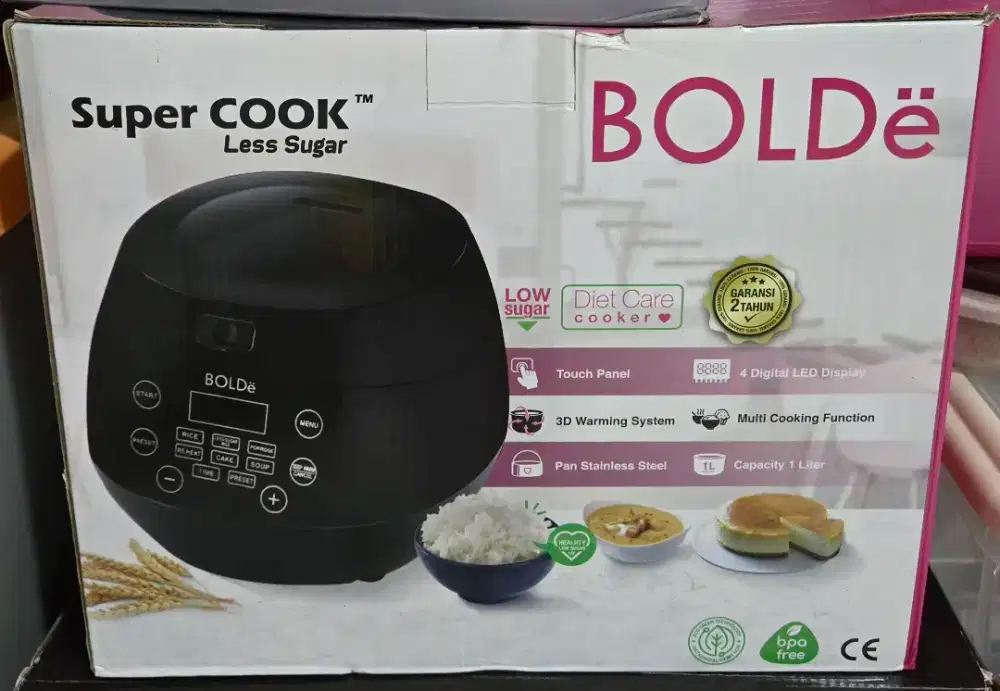 Bolde Rice Cooker Less Sugar Penanak Nasi