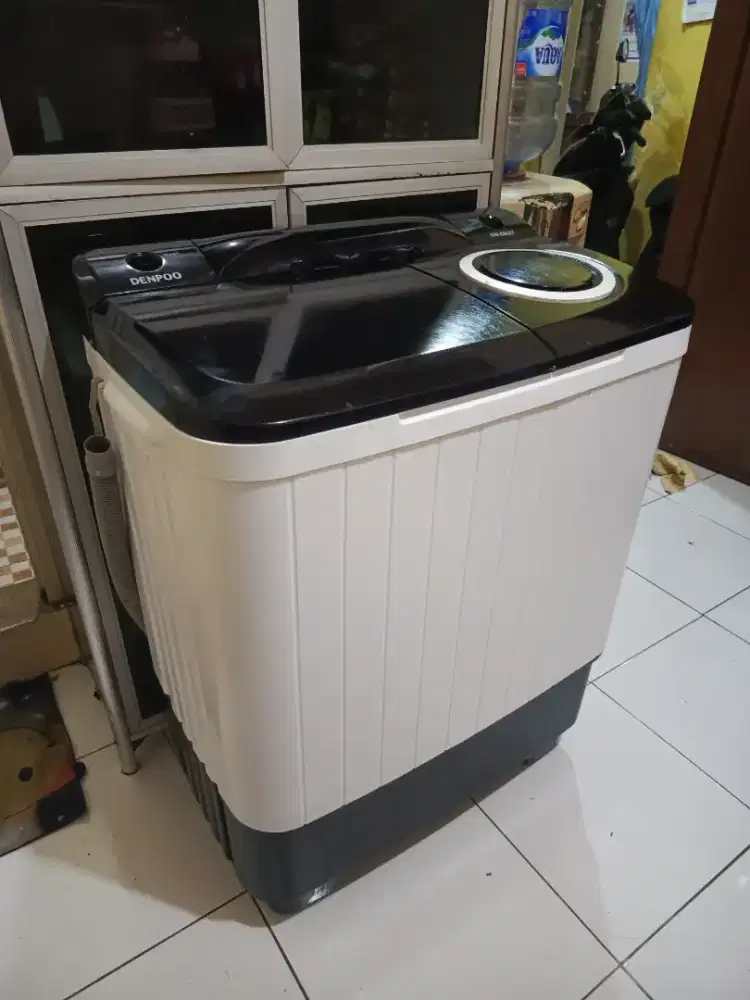 Mesin cuci merk denpo 8kg normal siap pakai