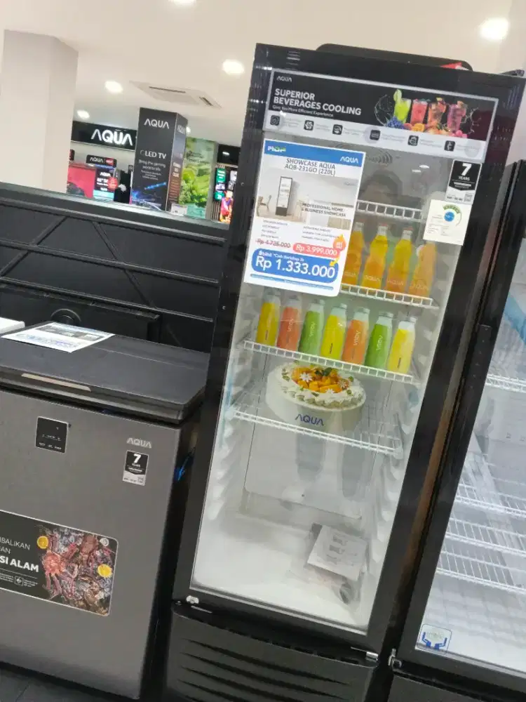 Kredit showcase aqua tanpa dp