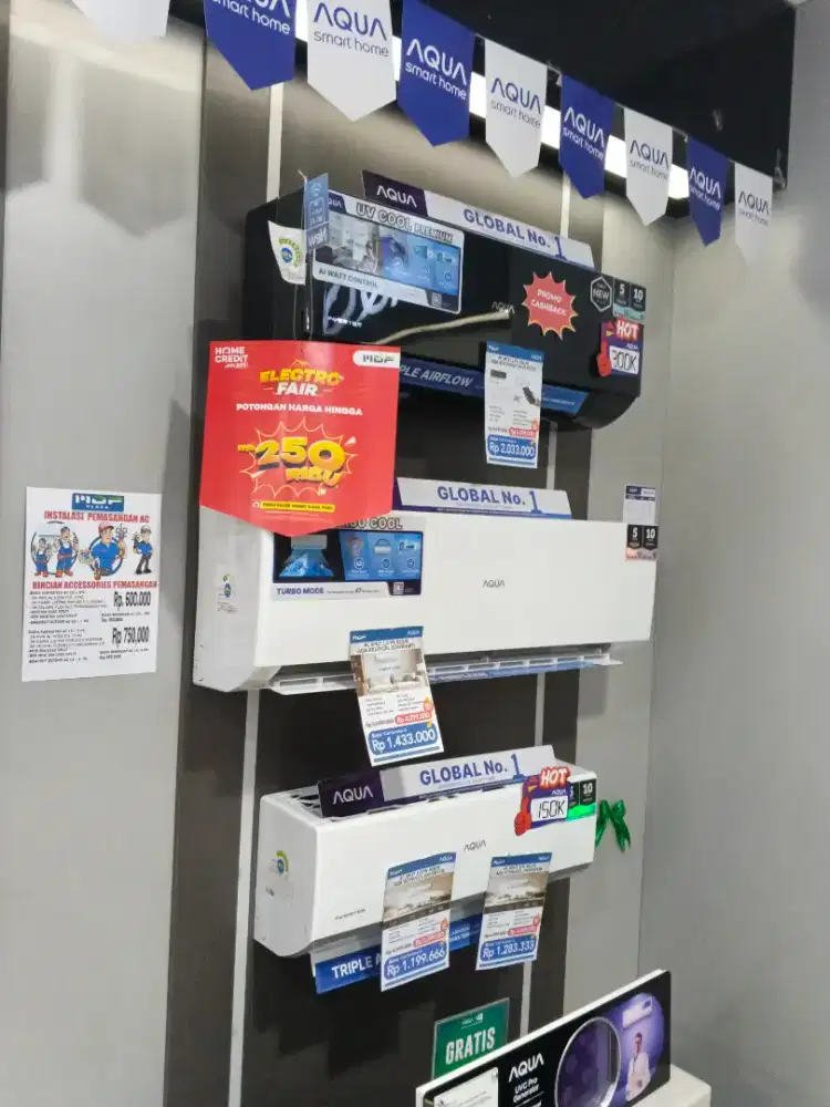 Kredit ac atau pendingin ruangan tanpa dp