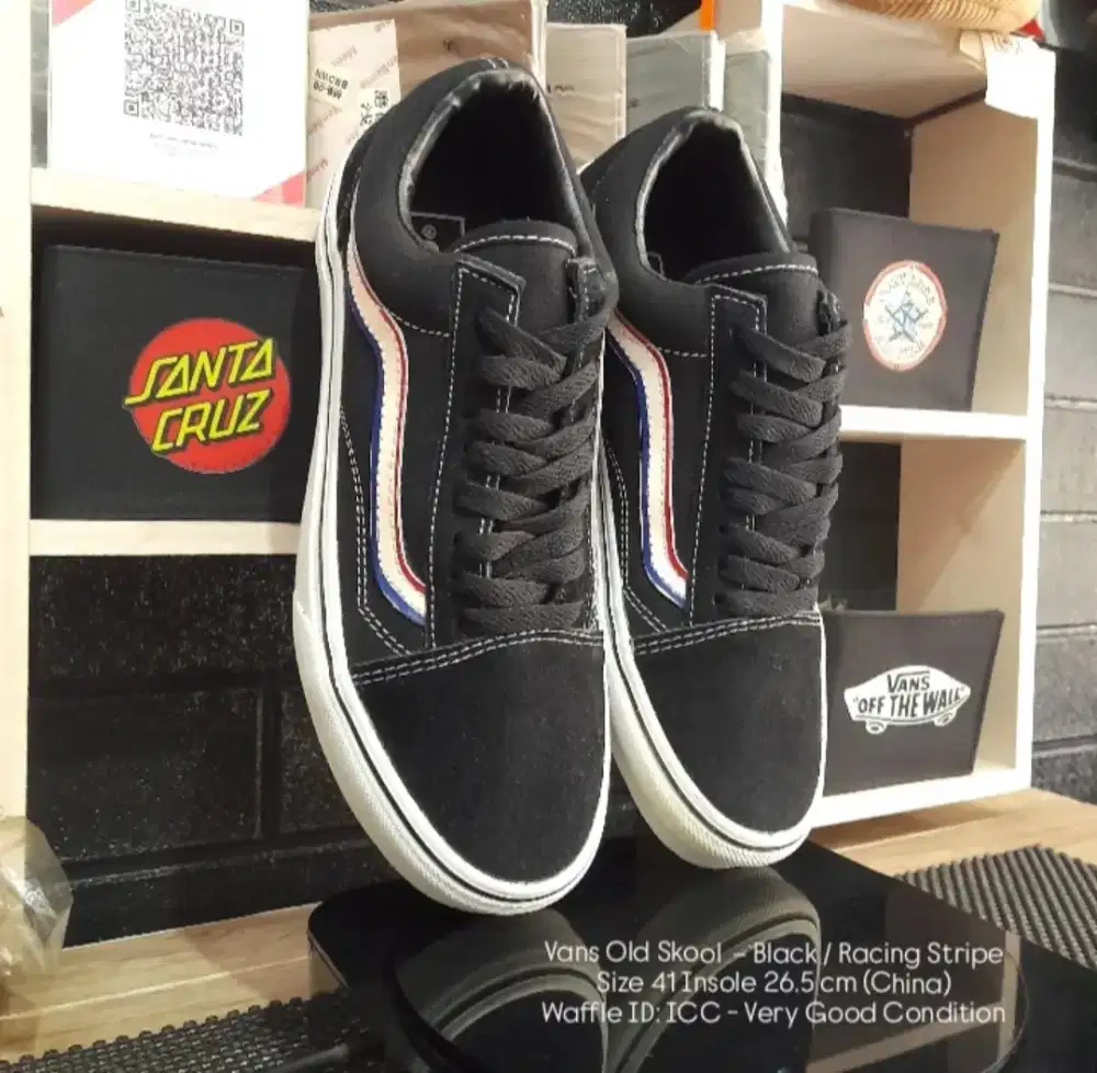 Vans Old Skool Racing Stripe Size 41 Insole 26.5