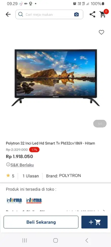 PROMO KREDIT POLYTRON 32 INC LED HD SMART TV