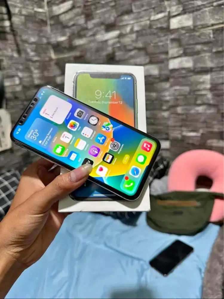 iPhone X 256GB White Lengkap