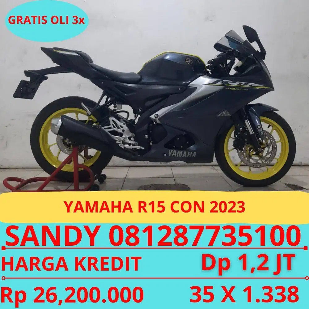 YAMAHA R15 CON 2023 DP MURAH 1.2 JUTA GUYSS
