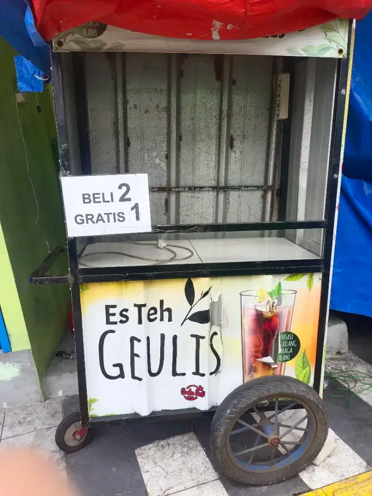 DIJUAL GEROBAK ES TEH GEULIS