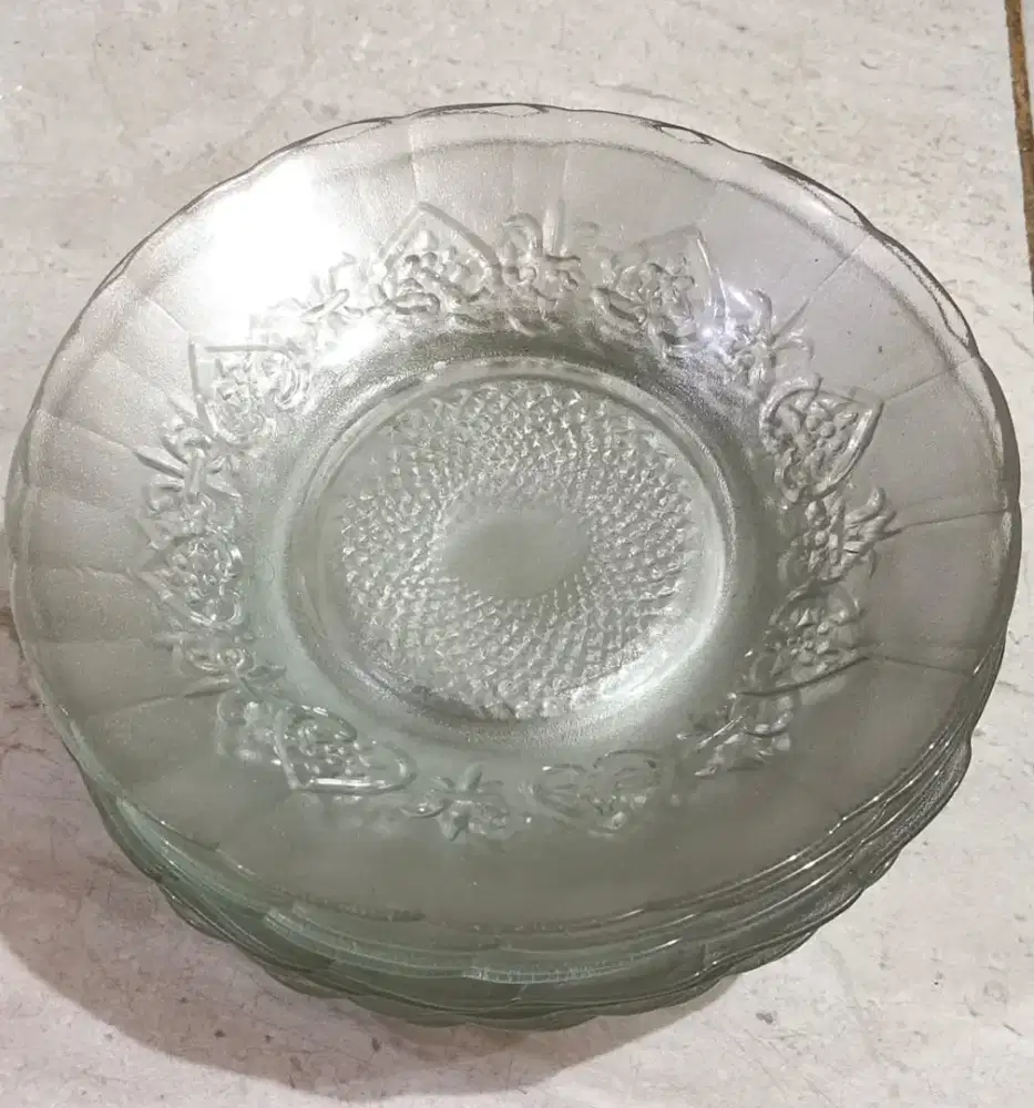 10pcs piring makan kaca