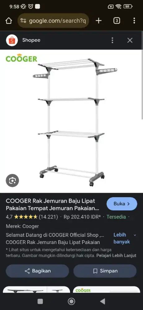 Dijual Jemuran tingkat 4 susun