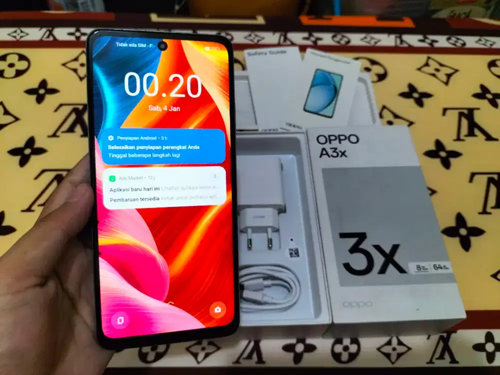 OPPO A3X RAM 4GB +1GB / 64GB 4G LTE Duos 6.67in Fingerprint face id,