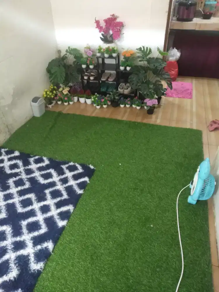 Bunga plastik hiasan rumah