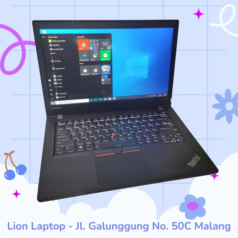 RAM 8GB SSD 256GB i5 Touchscreen Lenovo Thinkpad T470 [26|01]