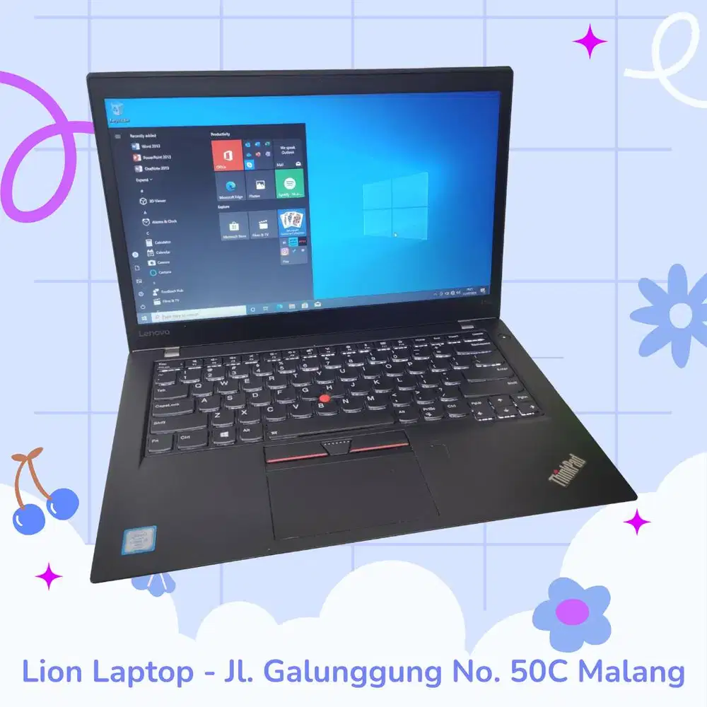 RAM 8GB SSD 256GB Core i7 SLIM Lenovo Thinkpad T470s [26|01]