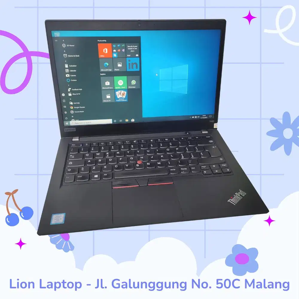 RAM 16GB i5 Gen 8 SSD 256GB Lenovo Thinkpad T490 [26|01]