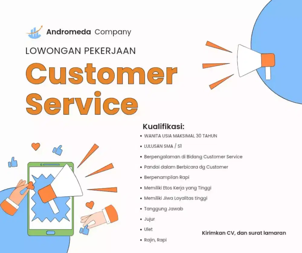 Lowongan pekerjaan Customer Service