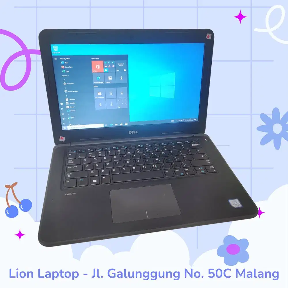 Core i5 Gen 7 Murah Mulus RAM 8GB SSD 256GB Dell Latitude 3380 [26|01]