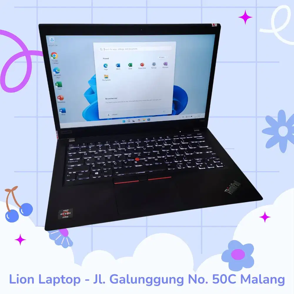 AMD Ryzen 5 PRO 3.7Ghz 8/256 VGA 2GB Lenovo Thinkpad T495s [26|01]