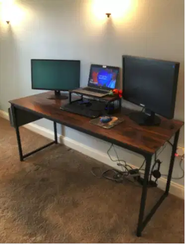 Meja Belajar Kerja Komputer Kayu Minimalis