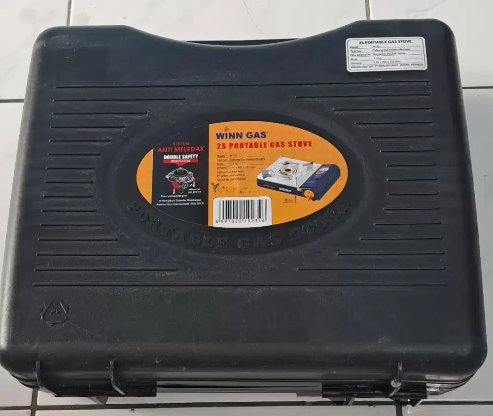 Kompor gas portable Winngass type 2S, baru blm dipakai