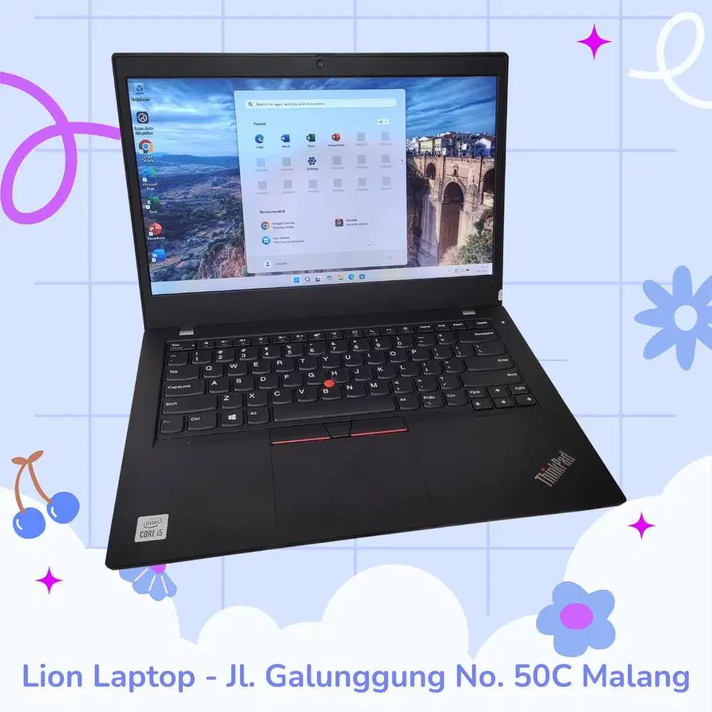 i5 Gen 10 Murah RAM 8GB SSD 256GB Lenovo Thinkpad L14 [26|01]