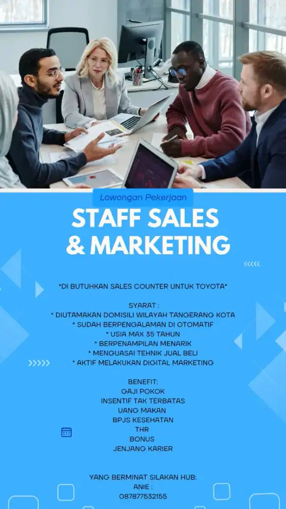 DIBUTUHKAN SEGERA SALES COUNTER