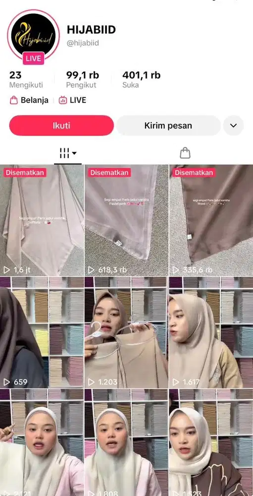 Di butuhkan host live hijab