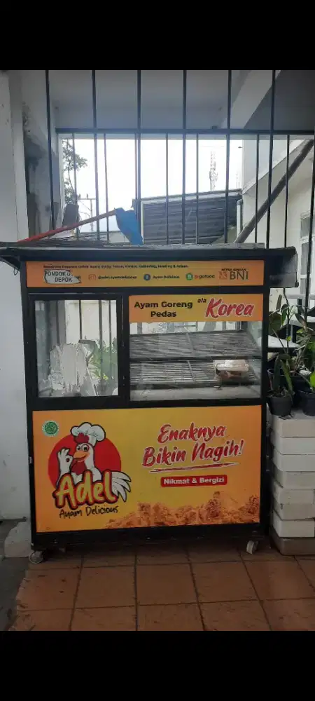 Gerobag full almunium dagang