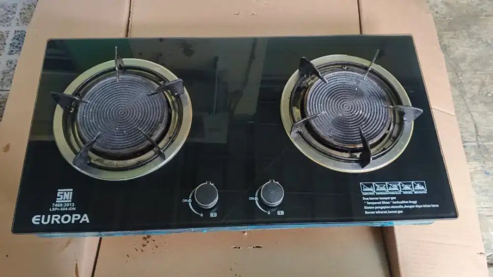 Kompor kaca EUROPA api bara+infrared Mantaab Joss