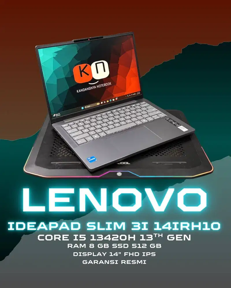 Lenovo Ideapad Slim 3i 14IRH10 i5 13420H Ram 8/512GB Layar 14inch