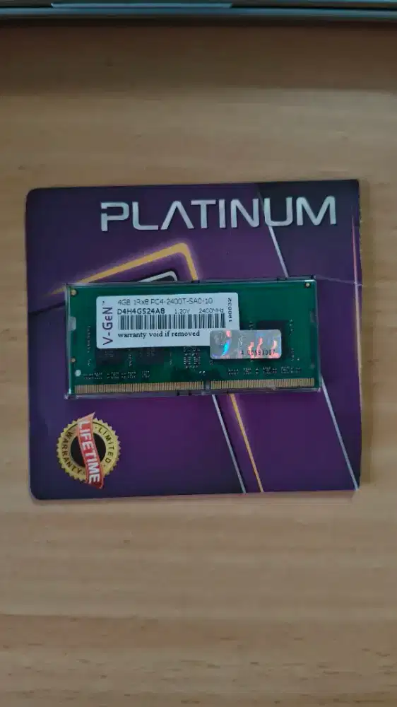 V-GeN RAM DDR 4 SO-DIMM 4 GB 2400 MHz