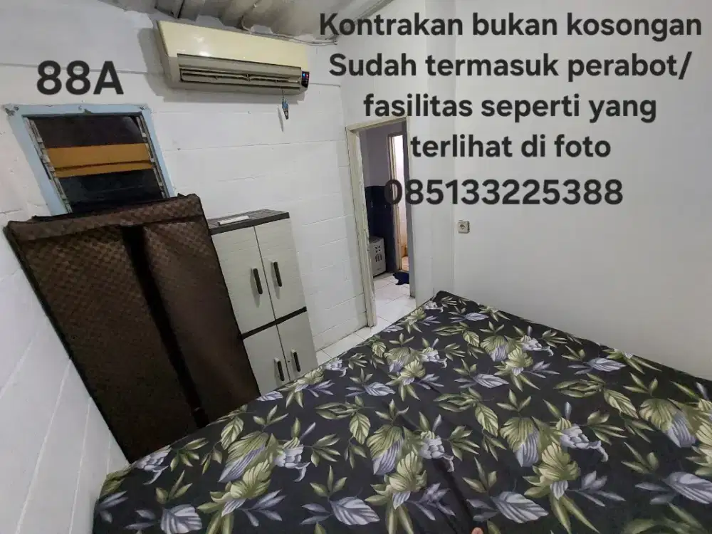 Kontrakan Murah 3 petak sdh ada perabot+AC cipadu prbatasan jaksel