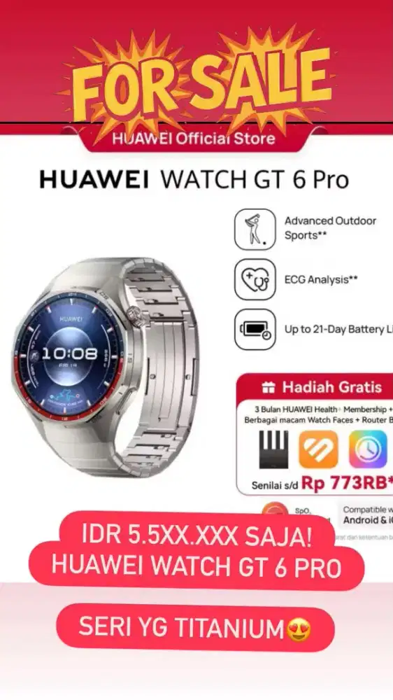 Huawei Watch GT 6 PRO Titanium 46mm