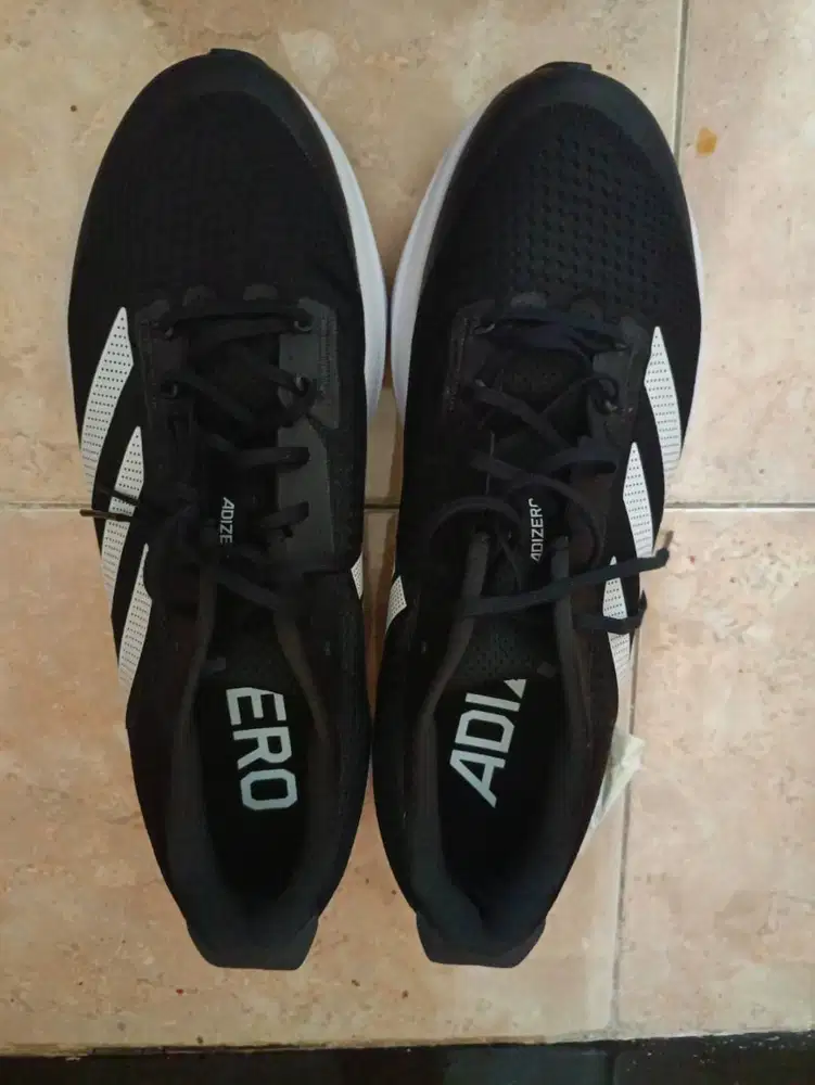 Sepatu Running ADIZERO SL Shoes Men Black size 45 1/3