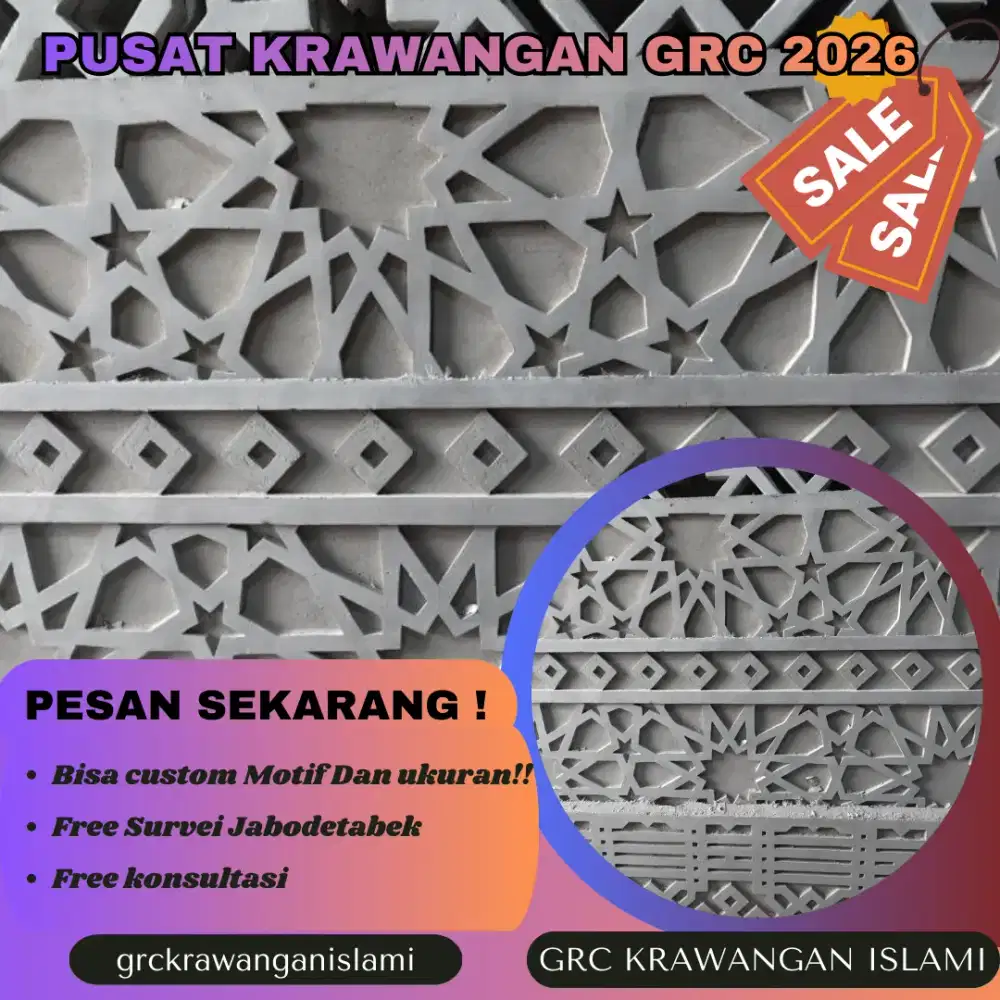 Dinding GRC Krawangan Estetik & Ventilasi Udara – Depok & Sekitarnya