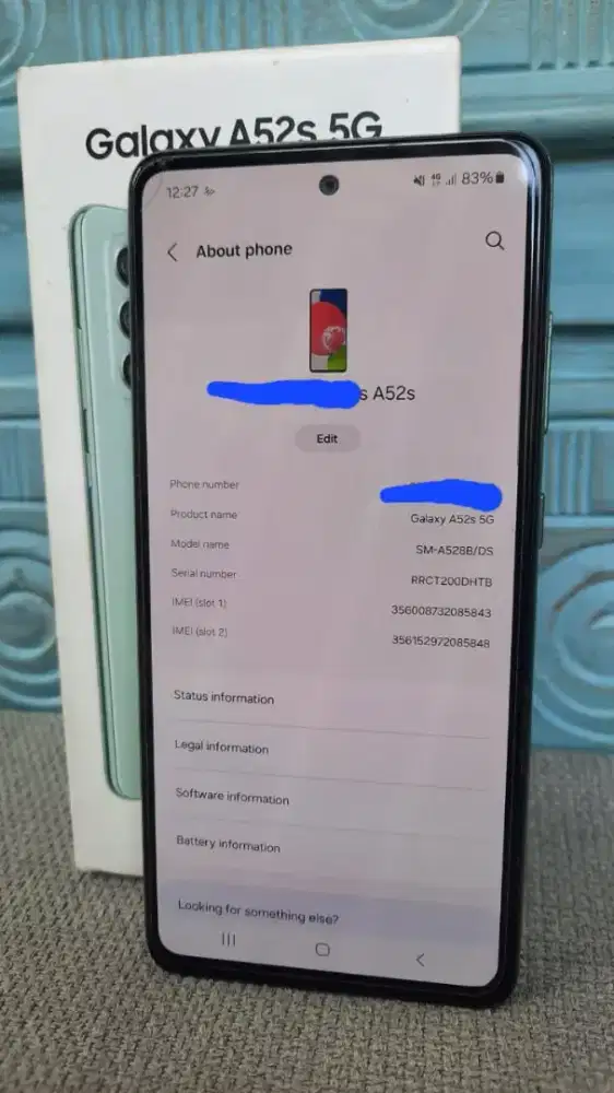 SAMSUNG A52S 8/256 LENGKAP ORI