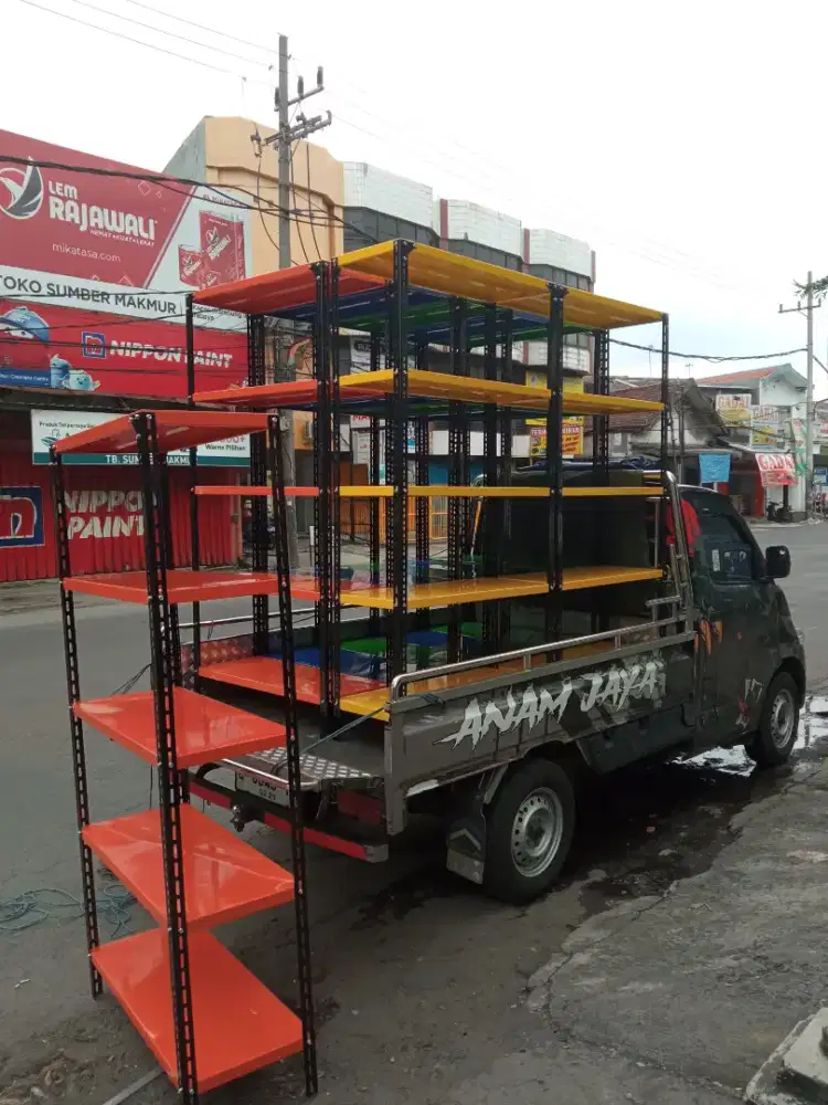 Rak besi rak gudang setock ready
