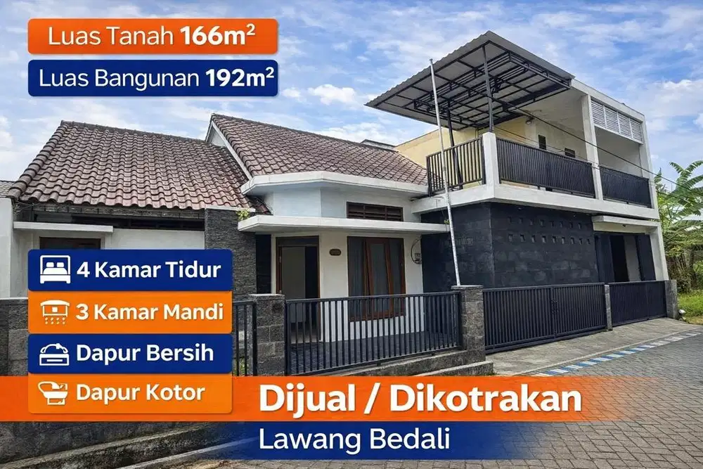 RUMAH MINIMALIS LAWANG DI JUAL