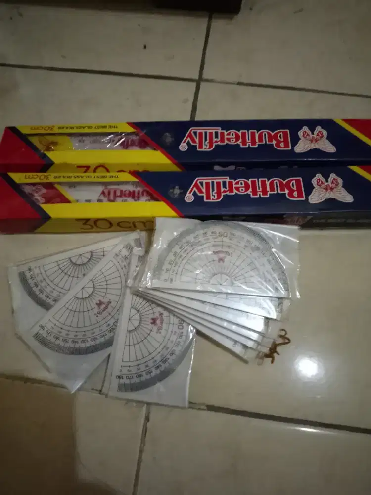 Penggaris 30cm & busur Drajat